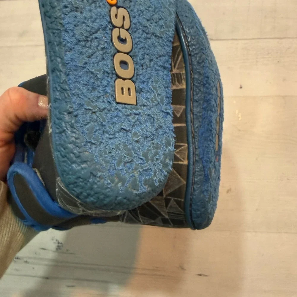 Bogs baby bogs boots blue grey‎ infant size 4